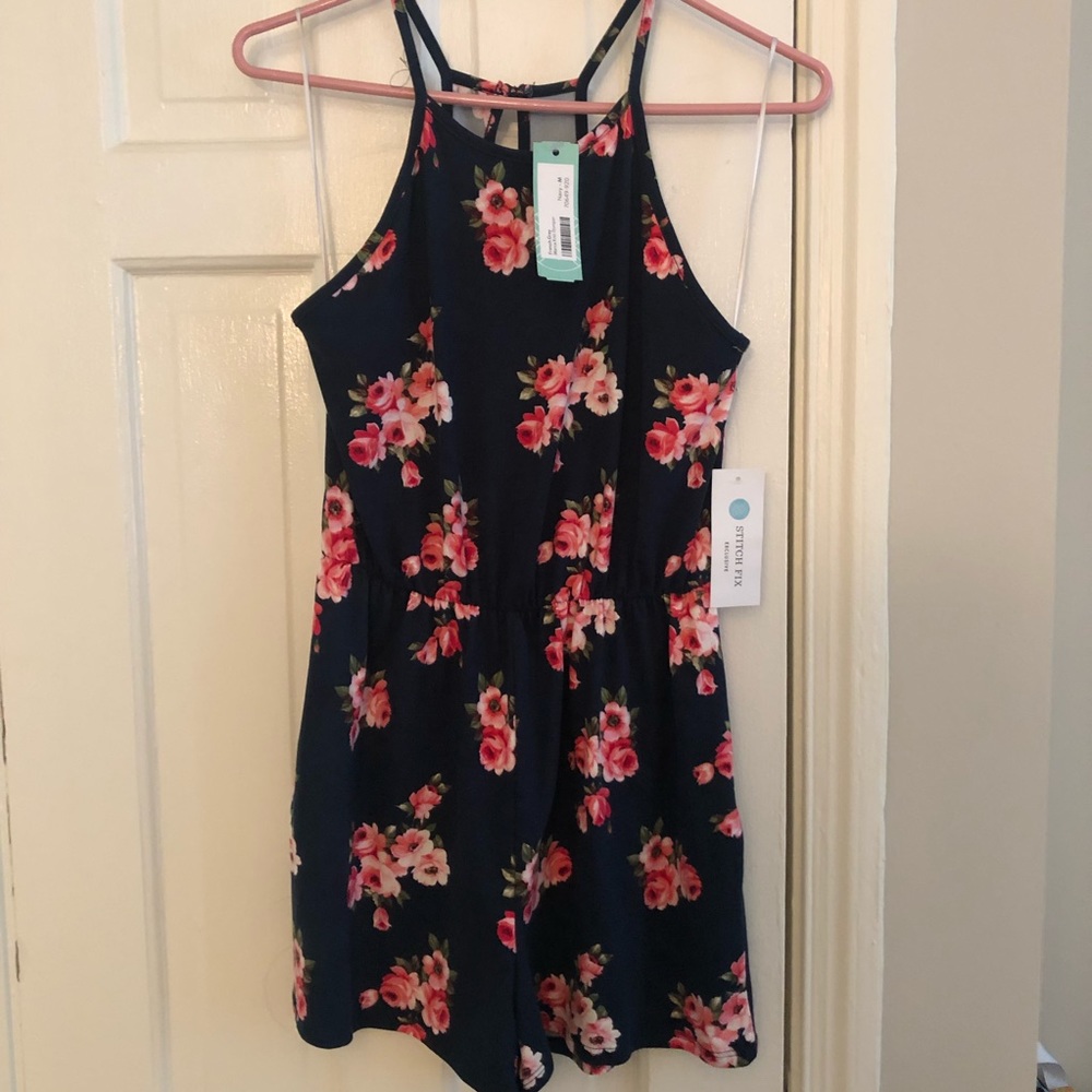 NWT Stitch Fix French Grey Marca Romper M